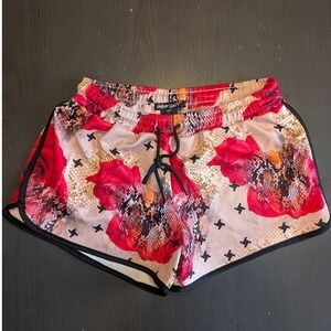 Vintage Havana‎ Rose & Snakeskin Shorts L Baddie Grunge Maximalist Edgy 2021